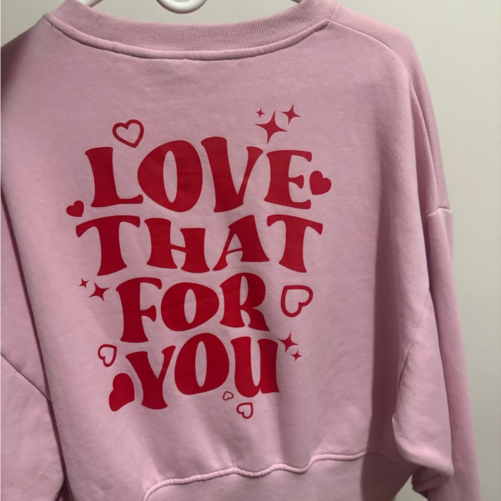 Pink Love Graphic Sweatshirt